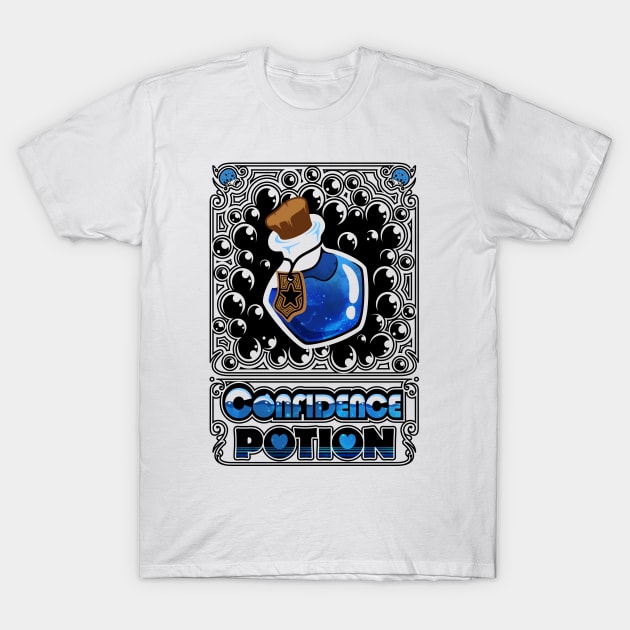 Confidence Potion Card T-Shirt by FallingStar